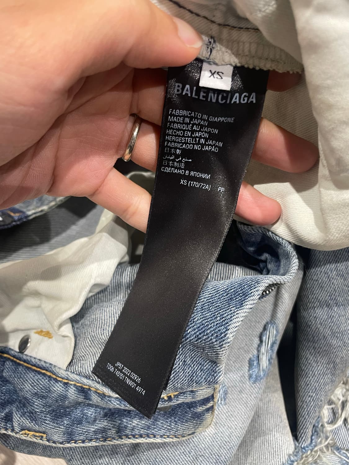 [XS] 발렌시아가 디스트로이드 데님팬츠 상품이미지9