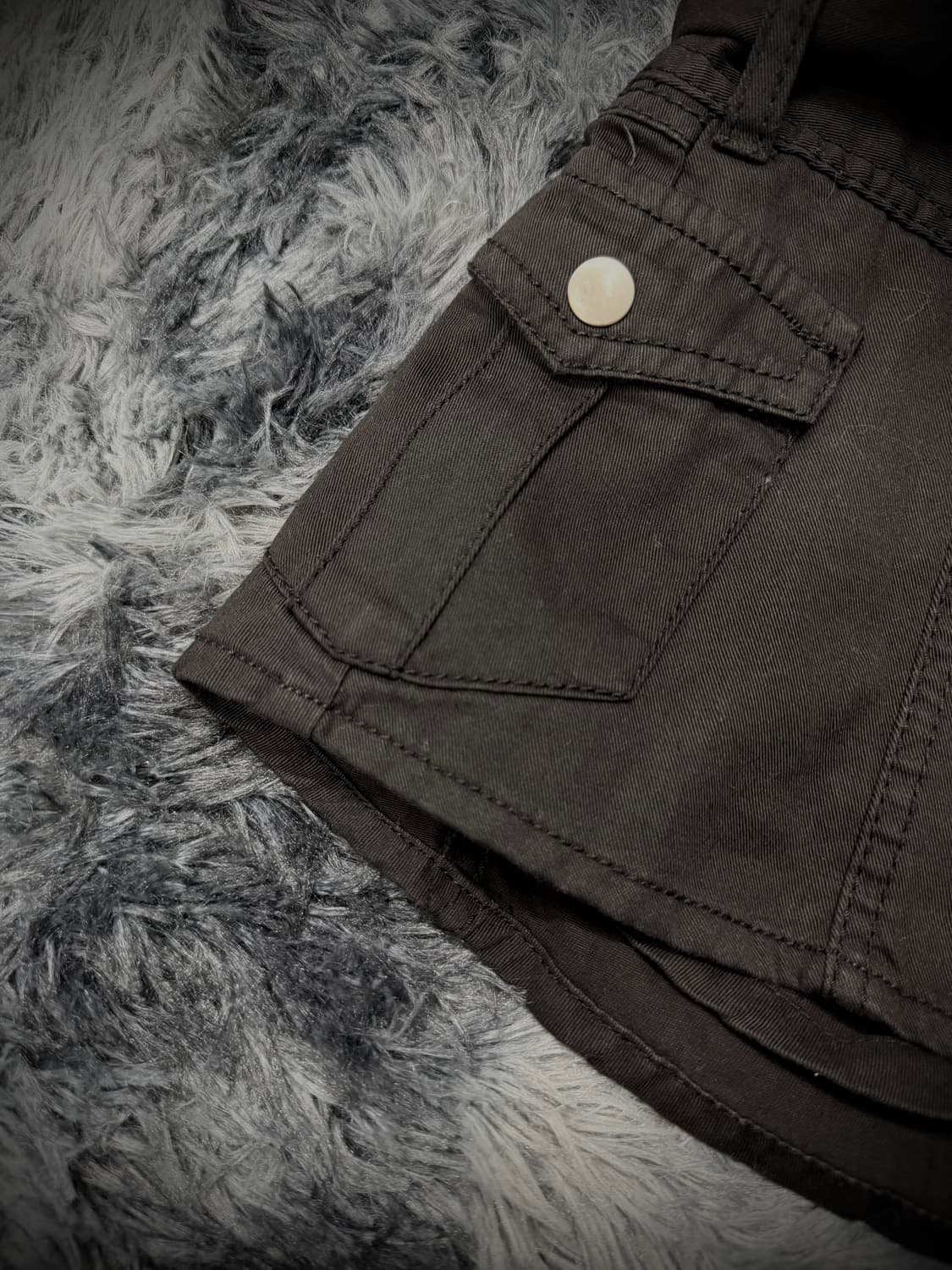 Cecil McBee 벨트 디테일 카고 숏 스커트 팬츠 상품이미지8