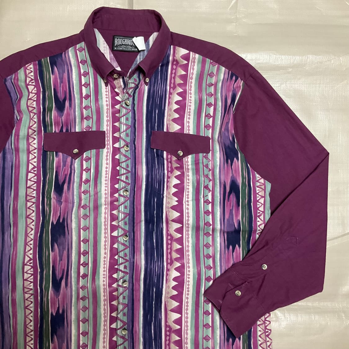 빈티지 에스닉 패턴셔츠 상품이미지1