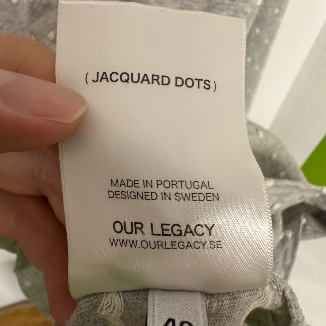 아워레가시 자카드 도트 롱슬리브 상품이미지8