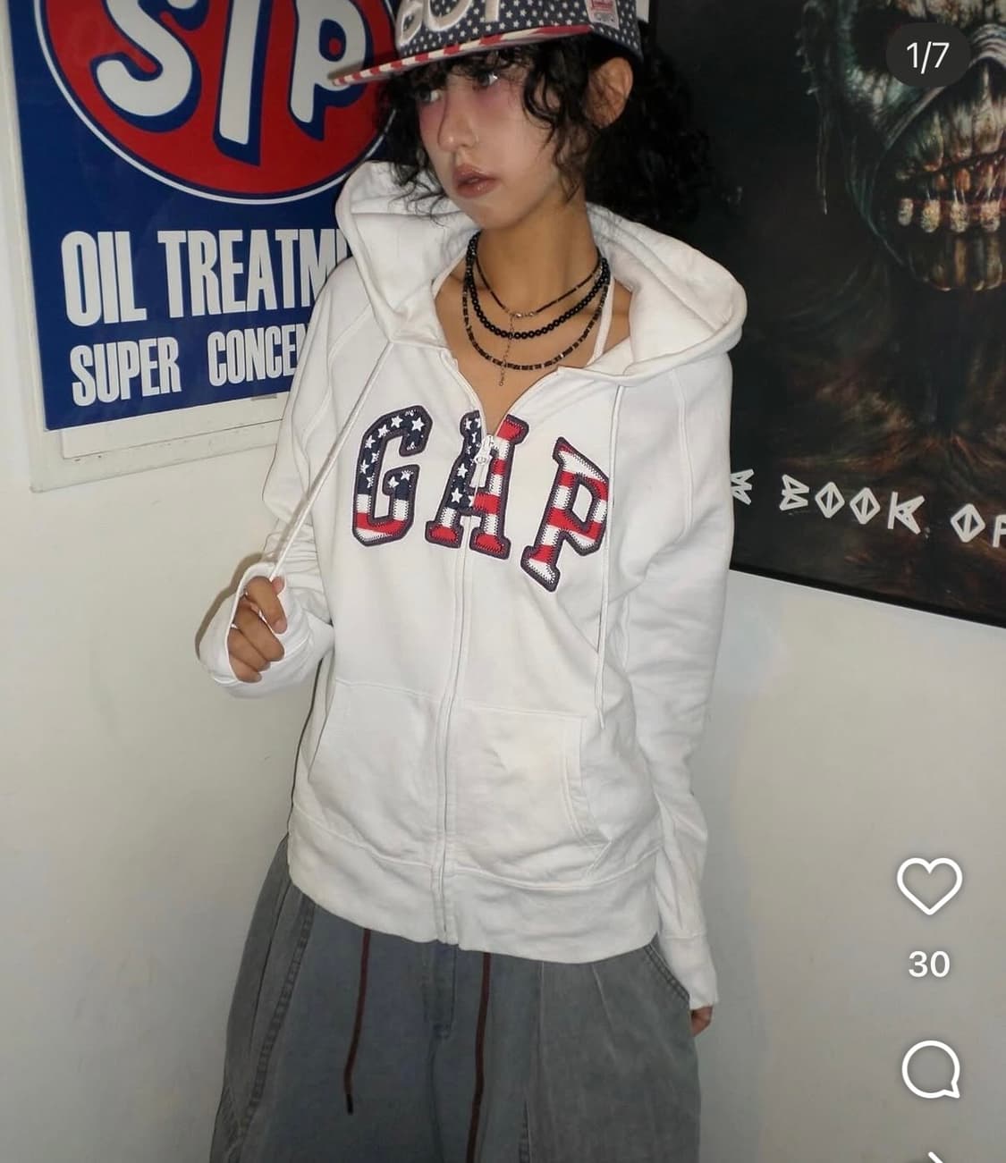 빈티지 갭 후드 usa 상품이미지1