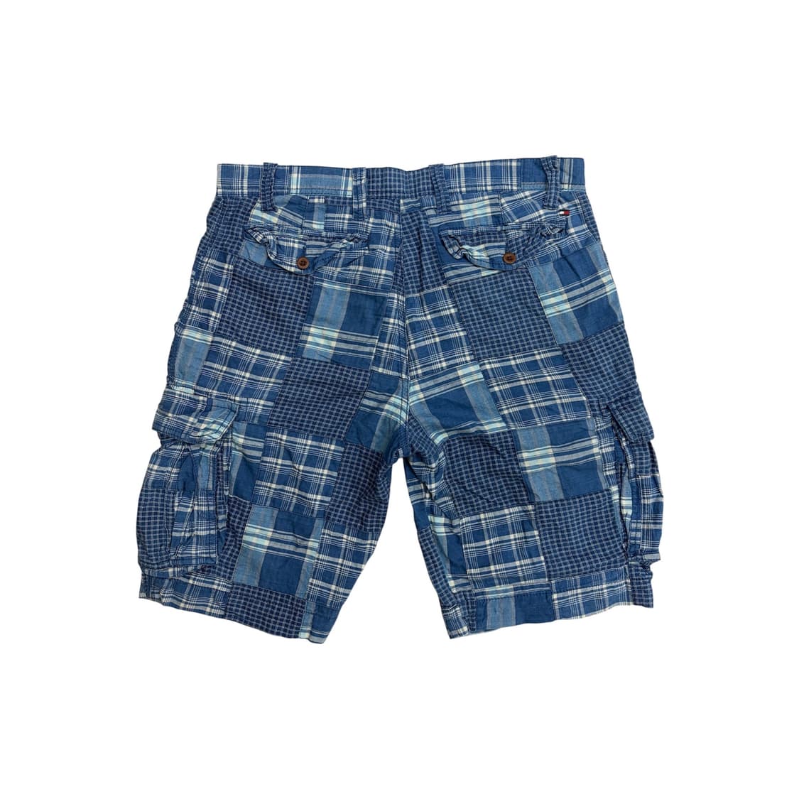 타미 힐피거 블루 패치워크 카고 반바지 마드라스 쇼츠 팬츠 (36) 상품이미지2