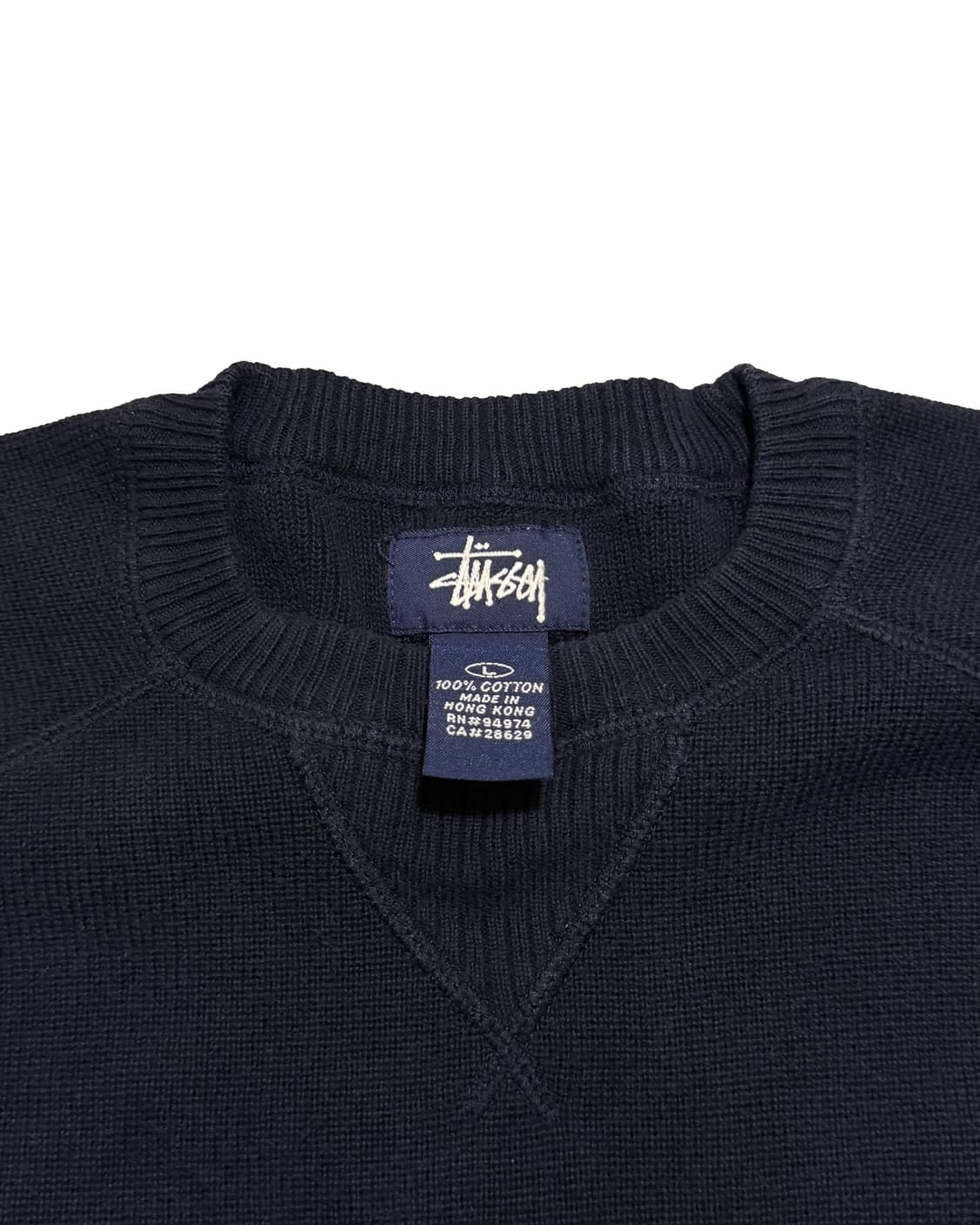 00‘s 올드 스투시 코튼 니트 스웨터 상품이미지4