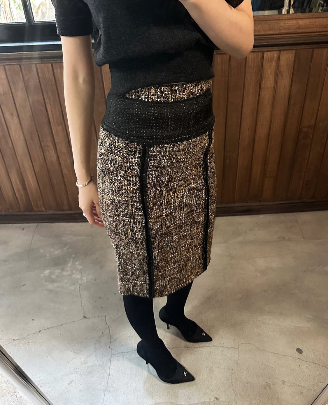 D&G mixed tweed skirt 상품이미지2