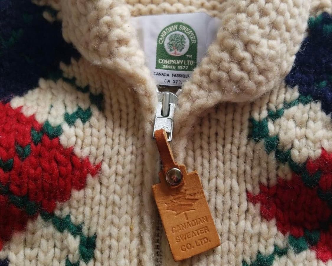 80s 캐나디안스웨터 아가일 코위찬 상품이미지2