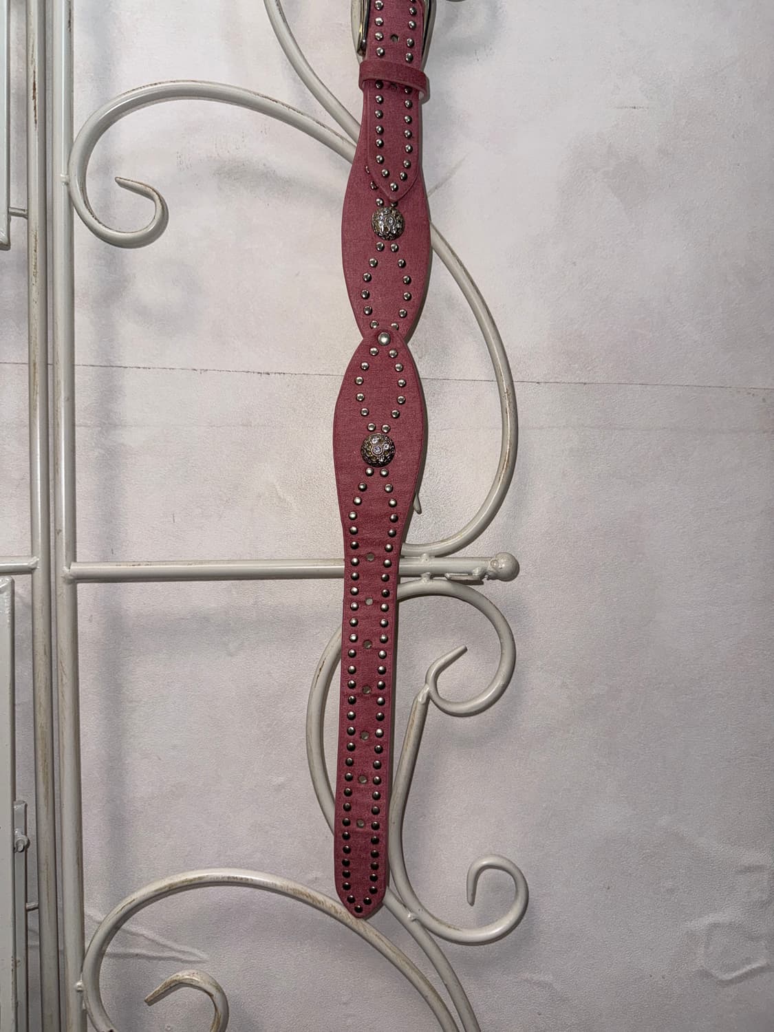 Pink stud charm buckled belt 상품이미지6