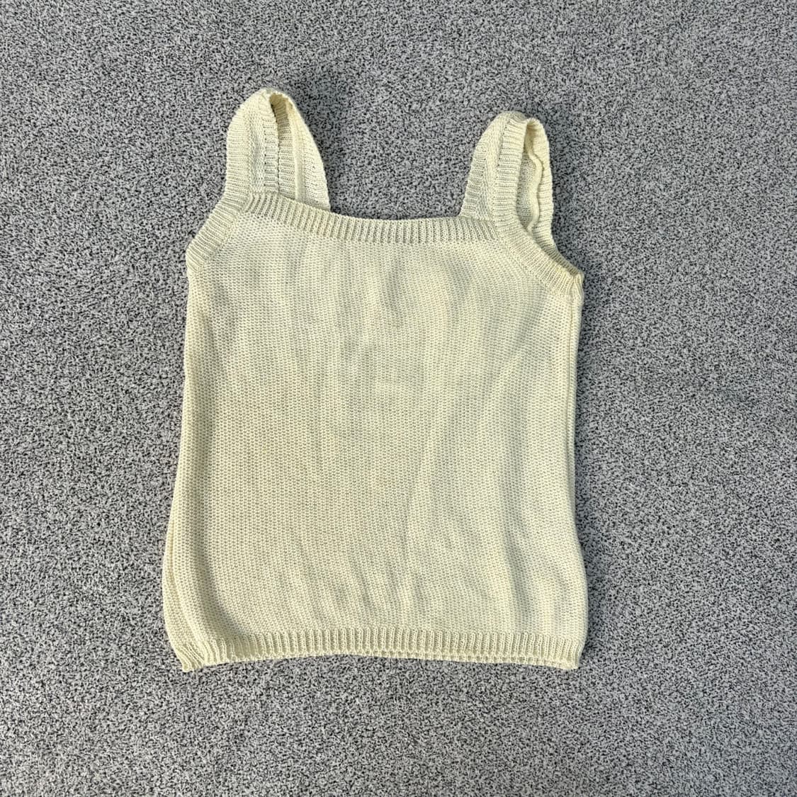 실측확인 빈티지 니트 뷔스티에 나시티 0416J 상품이미지2