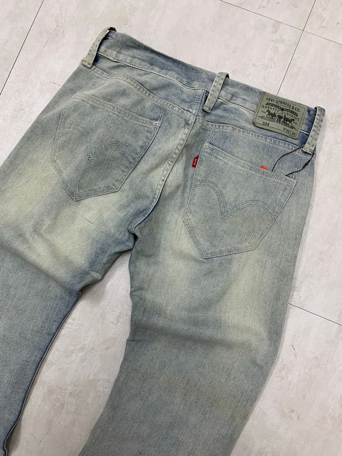 리바이스 504 연청 데님 팬츠 #261 상품이미지6