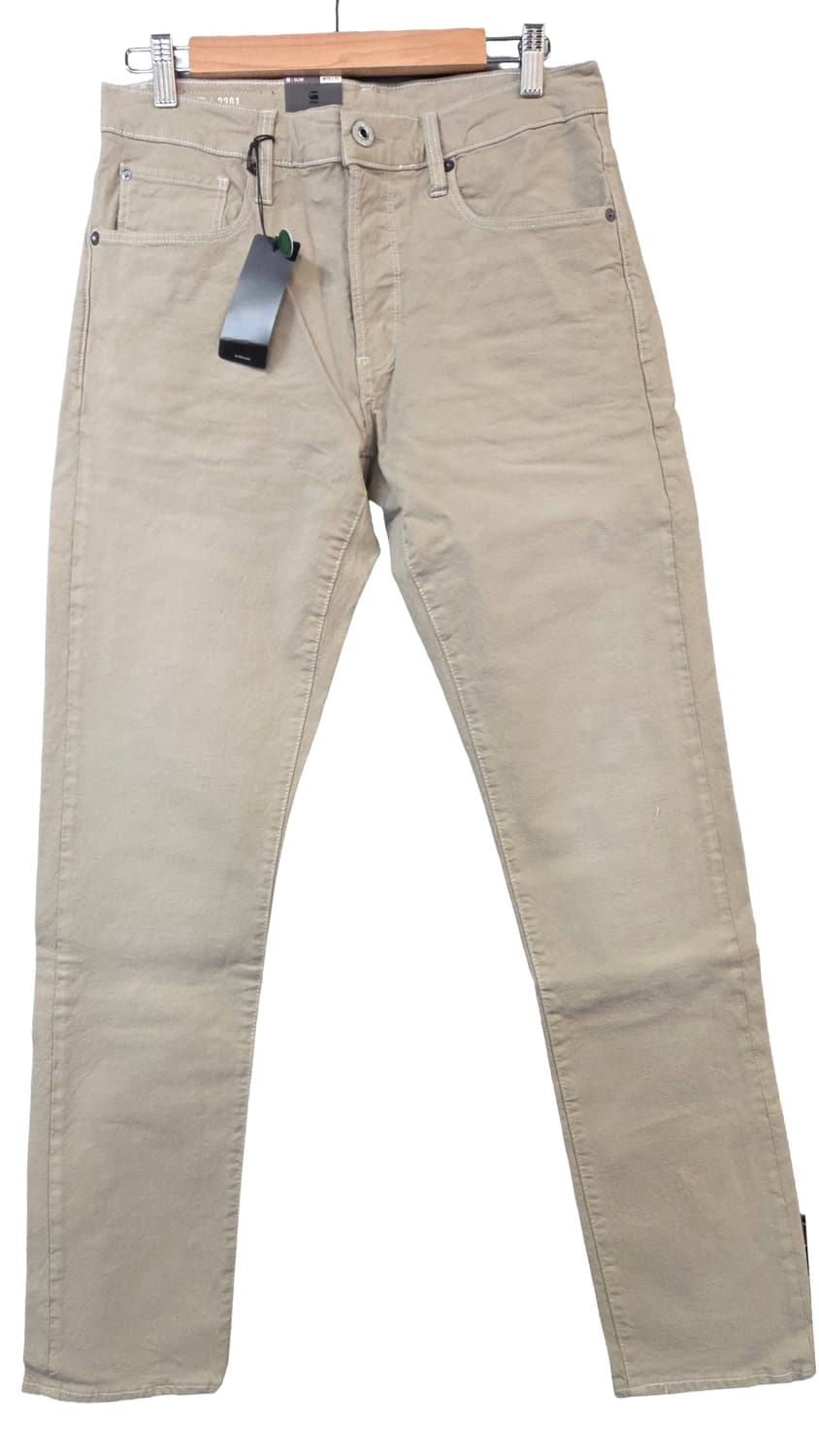 G-Star RAW 3301 슬림핏 바지 베이지(W29/L32) 상품이미지1
