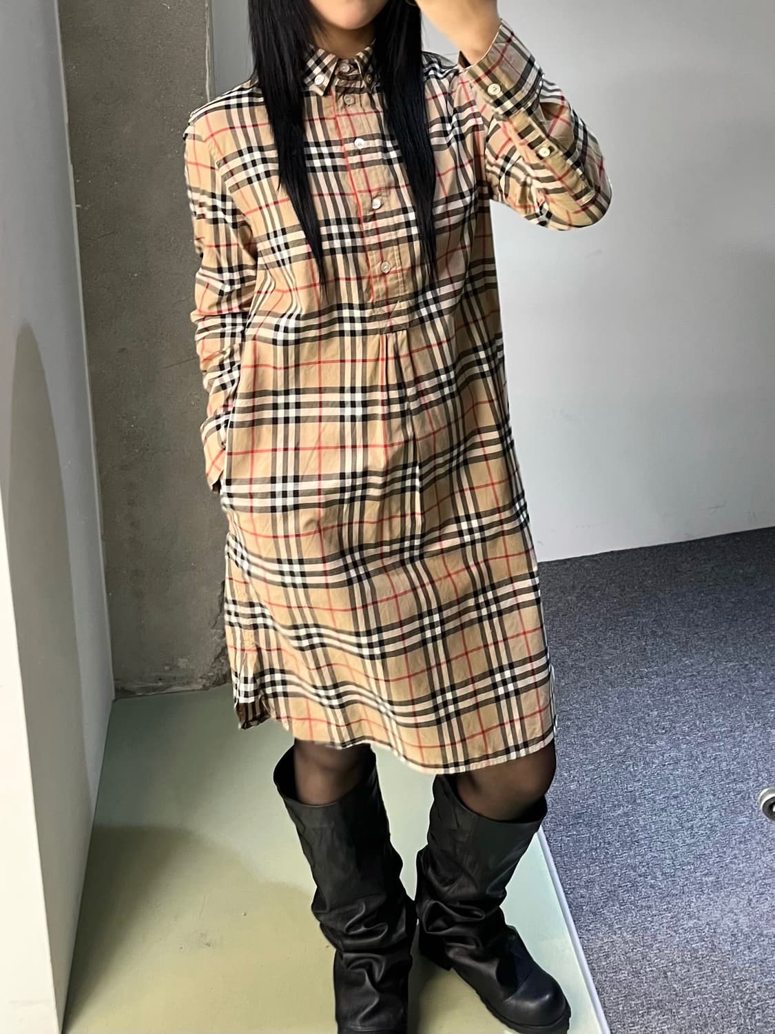 버버리 노바 체크 원피스 상품이미지2