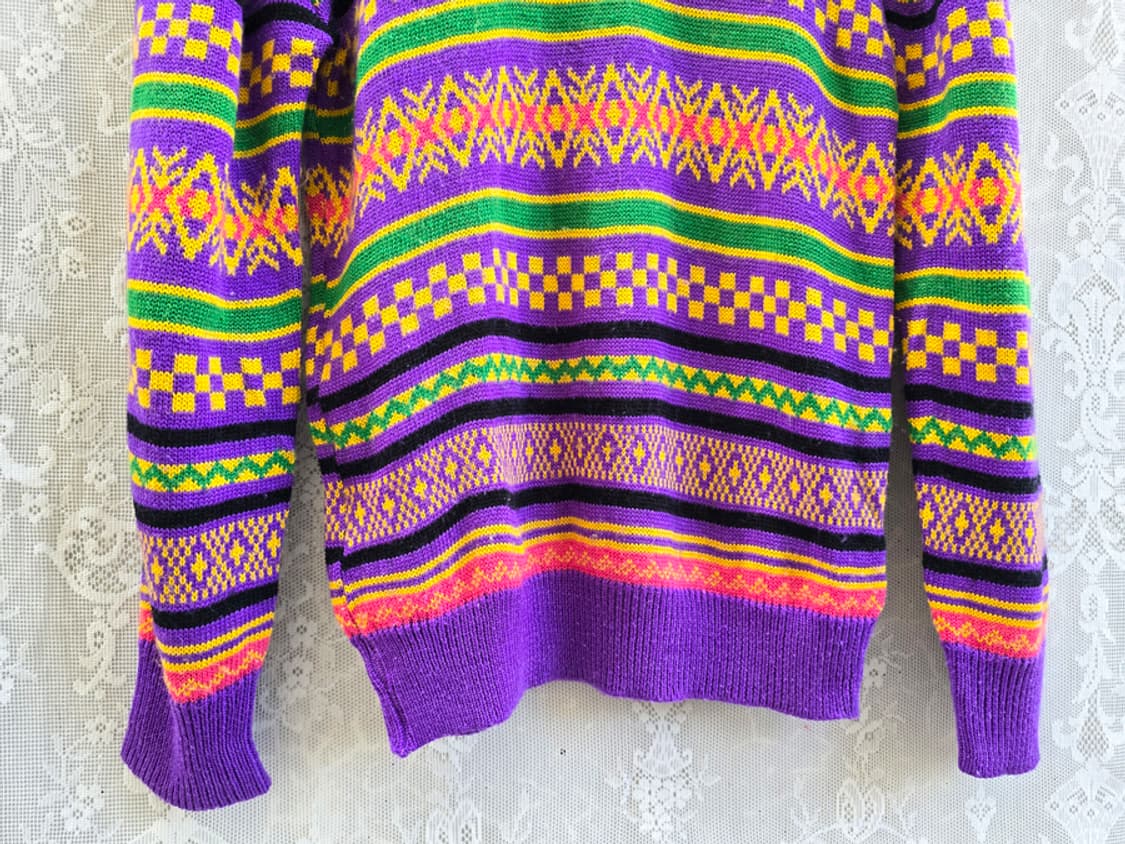 빈티지 멀티컬러  니트  상품이미지3