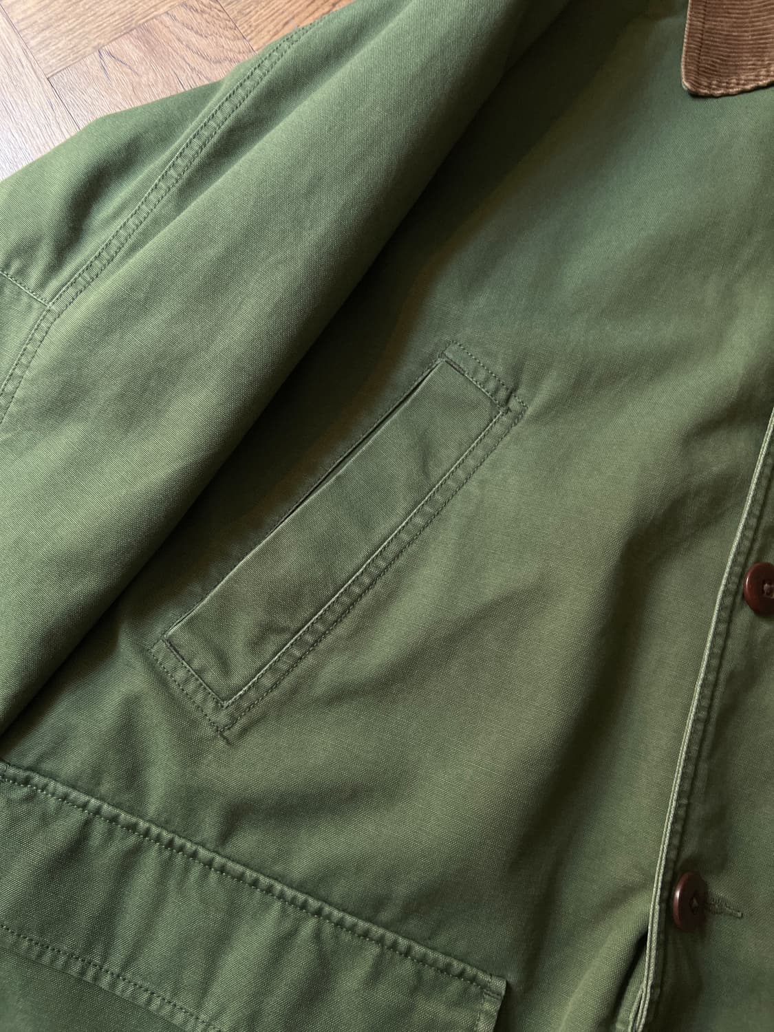 [L]엘엘빈 USA 신슐레이트 퀼팅 라이닝 빈티지 그린 헌팅 자켓 상품이미지3