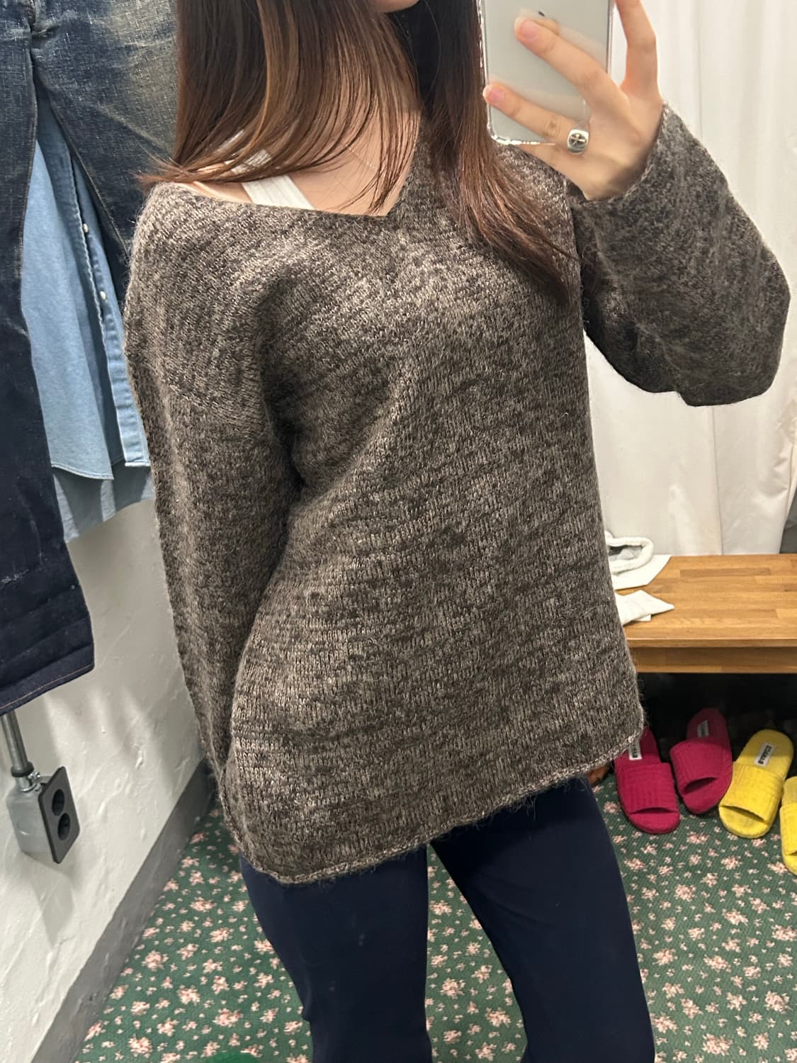 urban research 니트 브이넥 상품이미지1