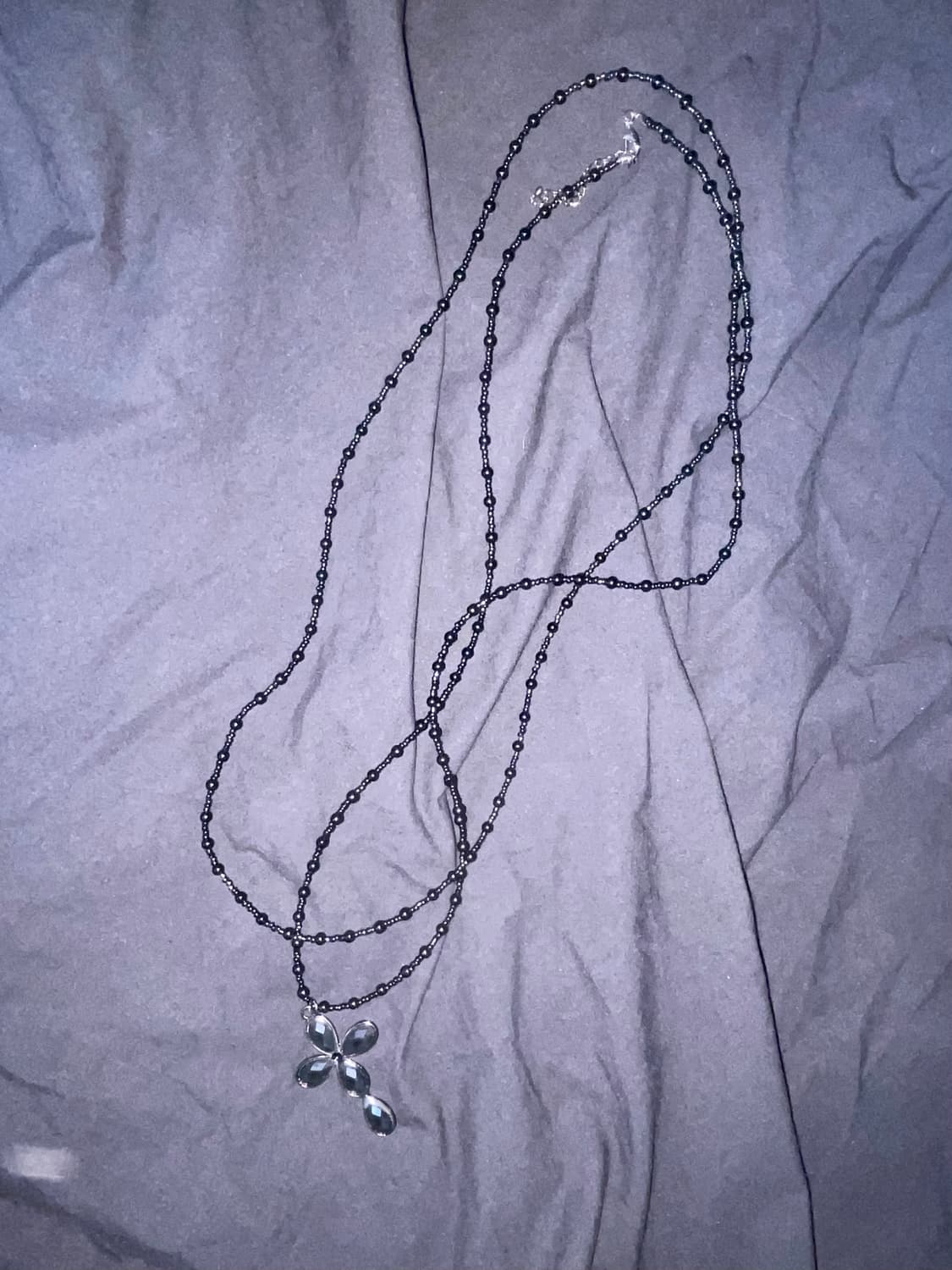 십자가 큐빅 롱 목걸이✝️ 상품이미지3