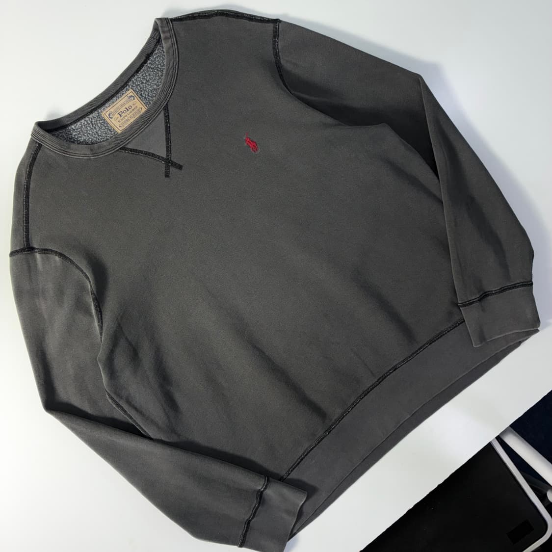 Polo  폴로 랄프로렌 피그먼트 그레이 맨투맨   상품이미지2