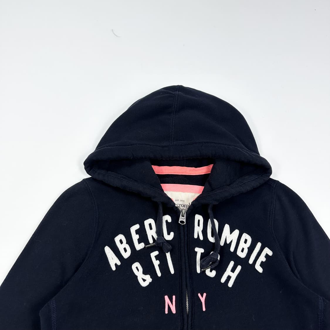아베크롬비 오리지널 y2k 여성 슬림핏 후드집업 블랙 S 상품이미지2