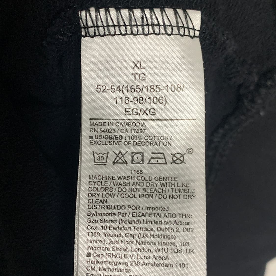 GAP 무채색 후드집업 XL 상품이미지3