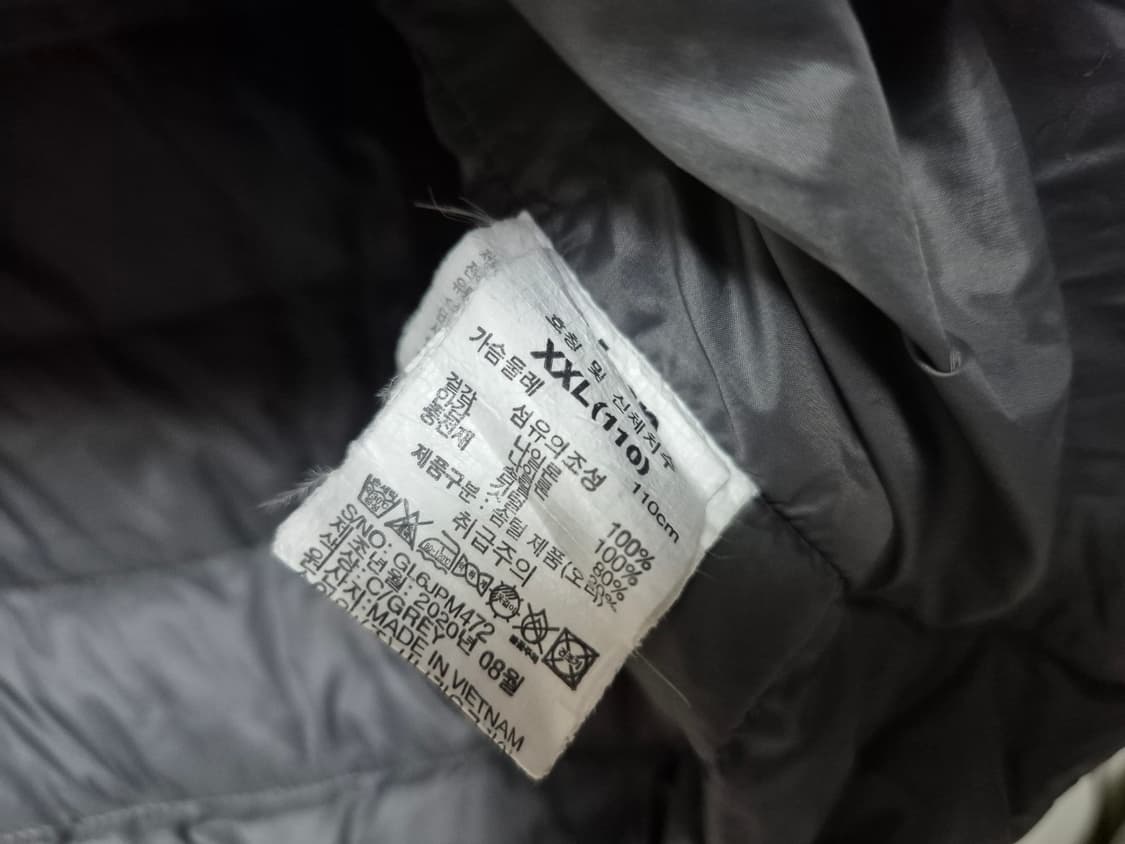 지프 정품 오리털 경량 패딩 110사이즈 판매합니다 상품이미지3