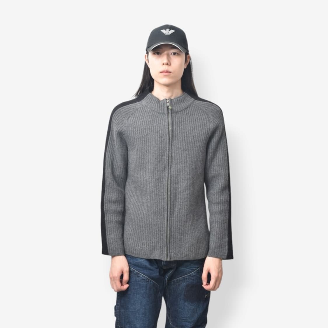 90S 아디다스 이큅먼트 사이드라인 골지 니트 집업 자켓 N644 상품이미지1