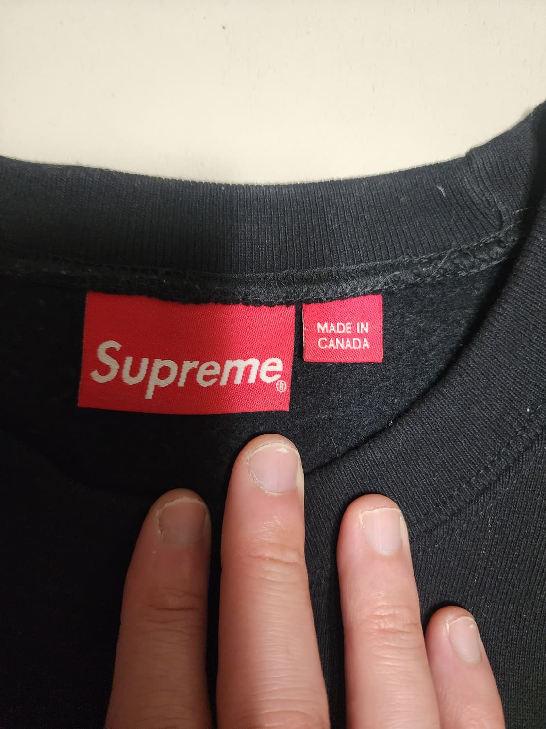 슈프림 박스로고 맨투맨 블랙 xl 상품이미지2