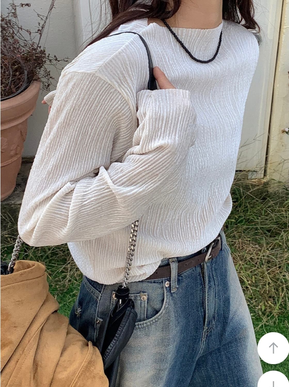 르헤르 르티아 플리츠 블라우스 상품이미지2