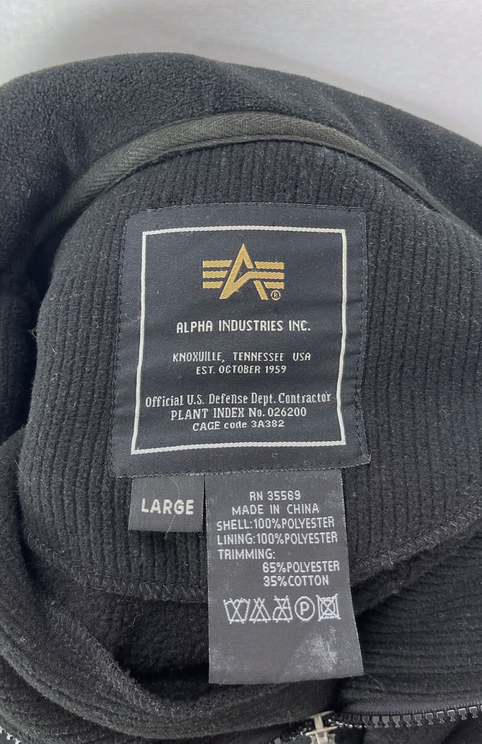 알파 인더스트리 헤비 플리스 반집업 105 상품이미지4