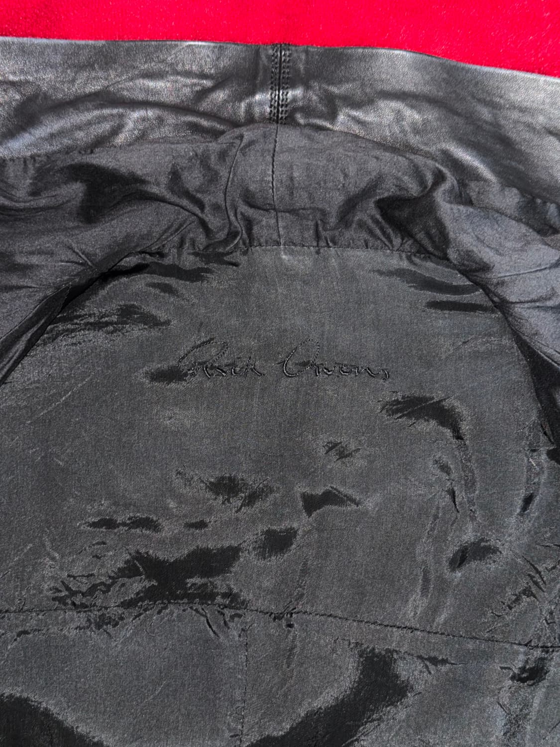 릭오웬스 램스킨 하이넥 레더 베스트 (국문택) 상품이미지4