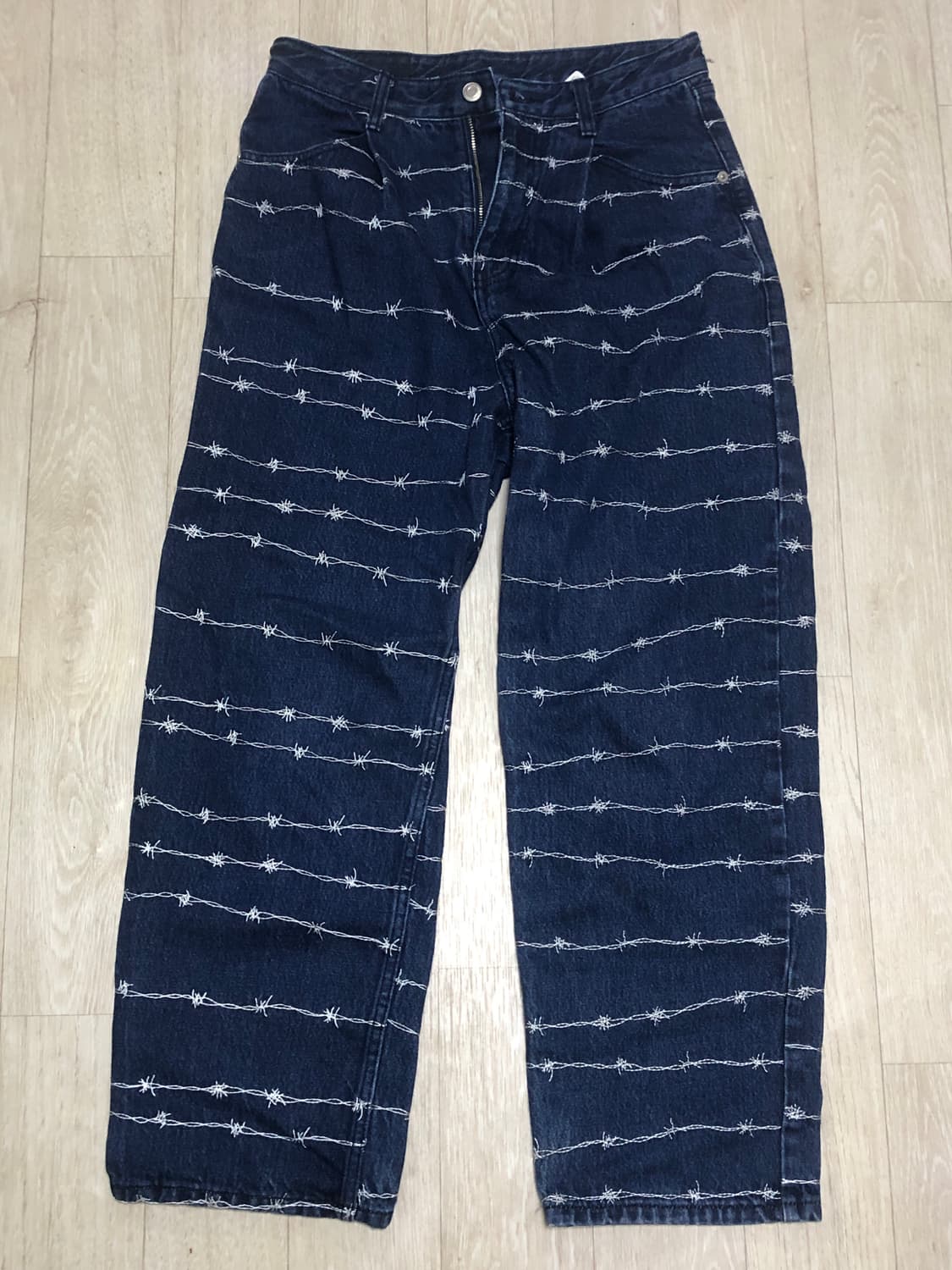 노매뉴얼 철사 데님팬츠  S 상품이미지1