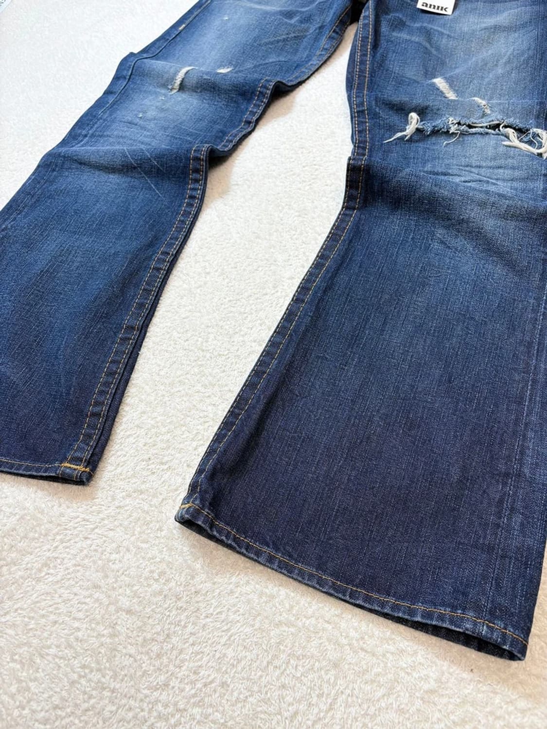 트루릴리젼 00's USA 프린팅 데미지드 데님 팬츠 PN6066 상품이미지7