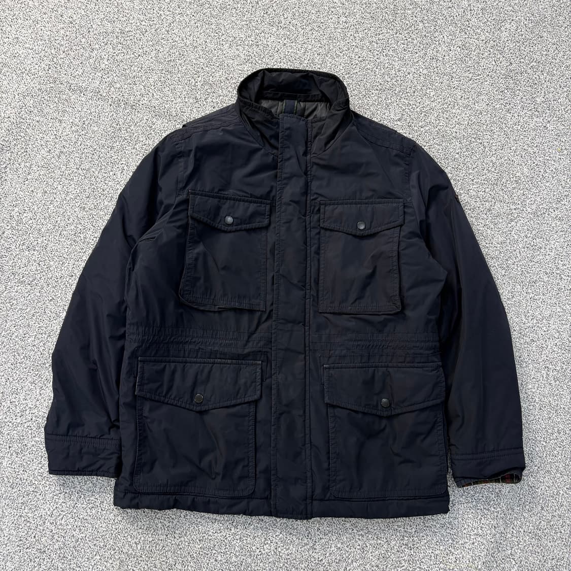 100 헨리코튼 포켓 집업 야상 자켓 0304J 상품이미지1