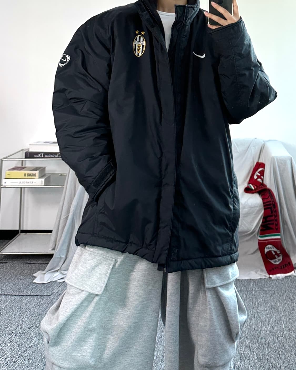나이키 유벤투스 00s 누빔 점퍼 L 상품이미지4