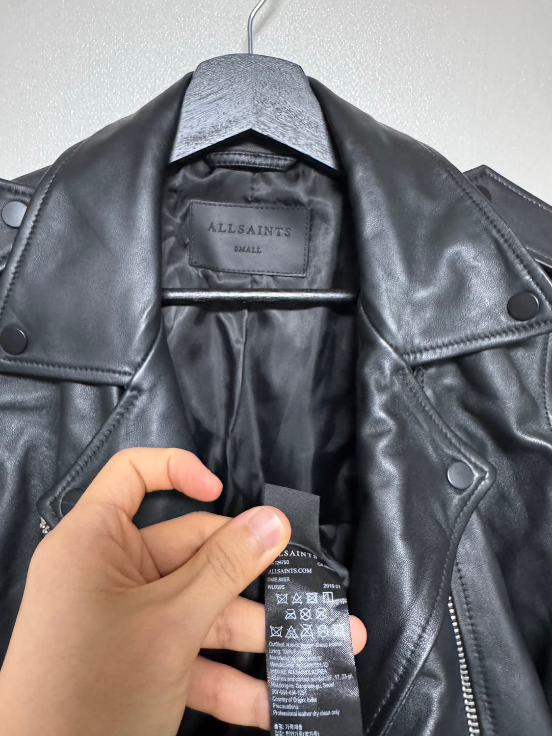 올세인츠 램레더 자켓 상품이미지4