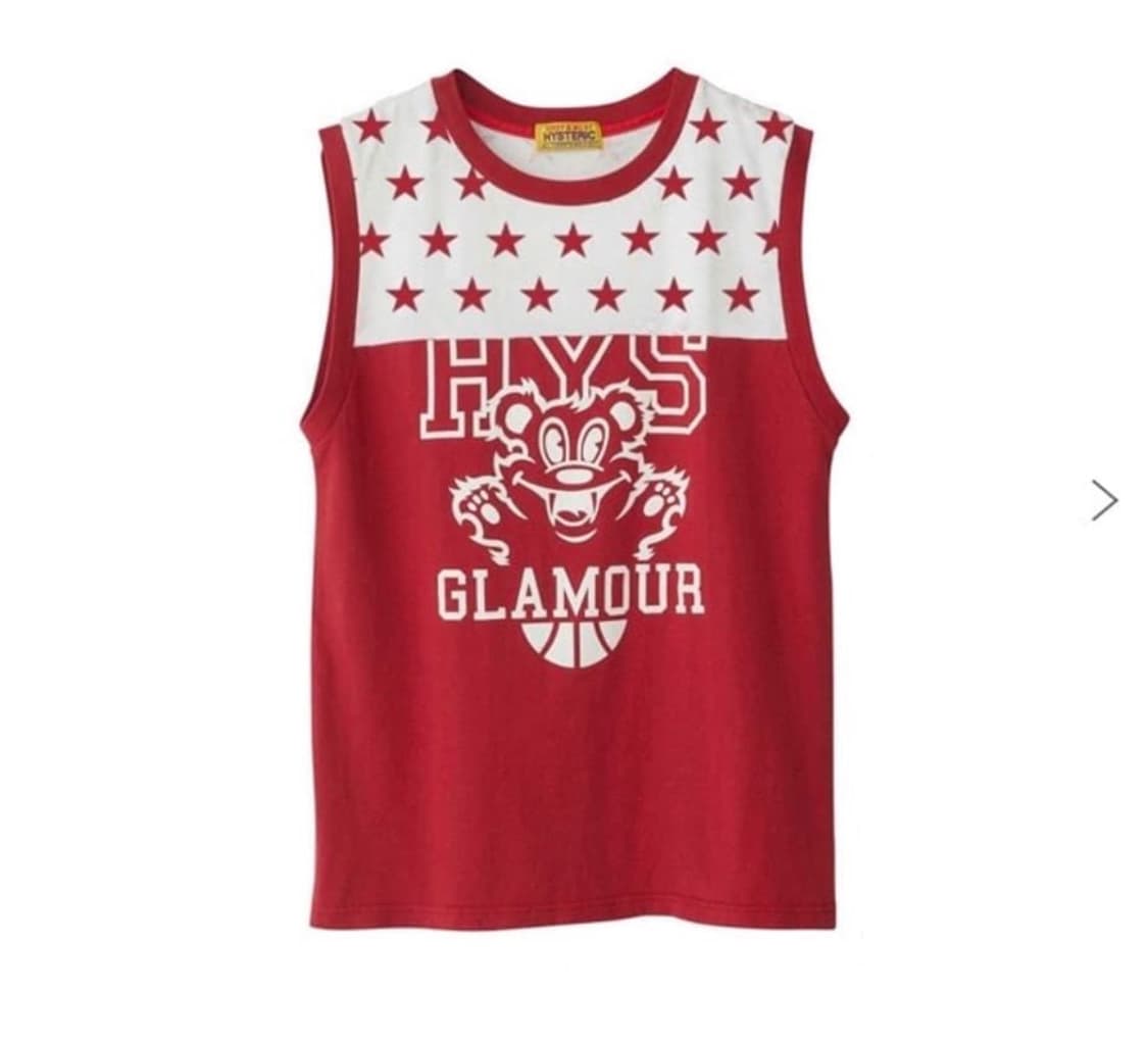 히스테릭글래머 베어 나시 슬리브리스 레드 상품이미지1