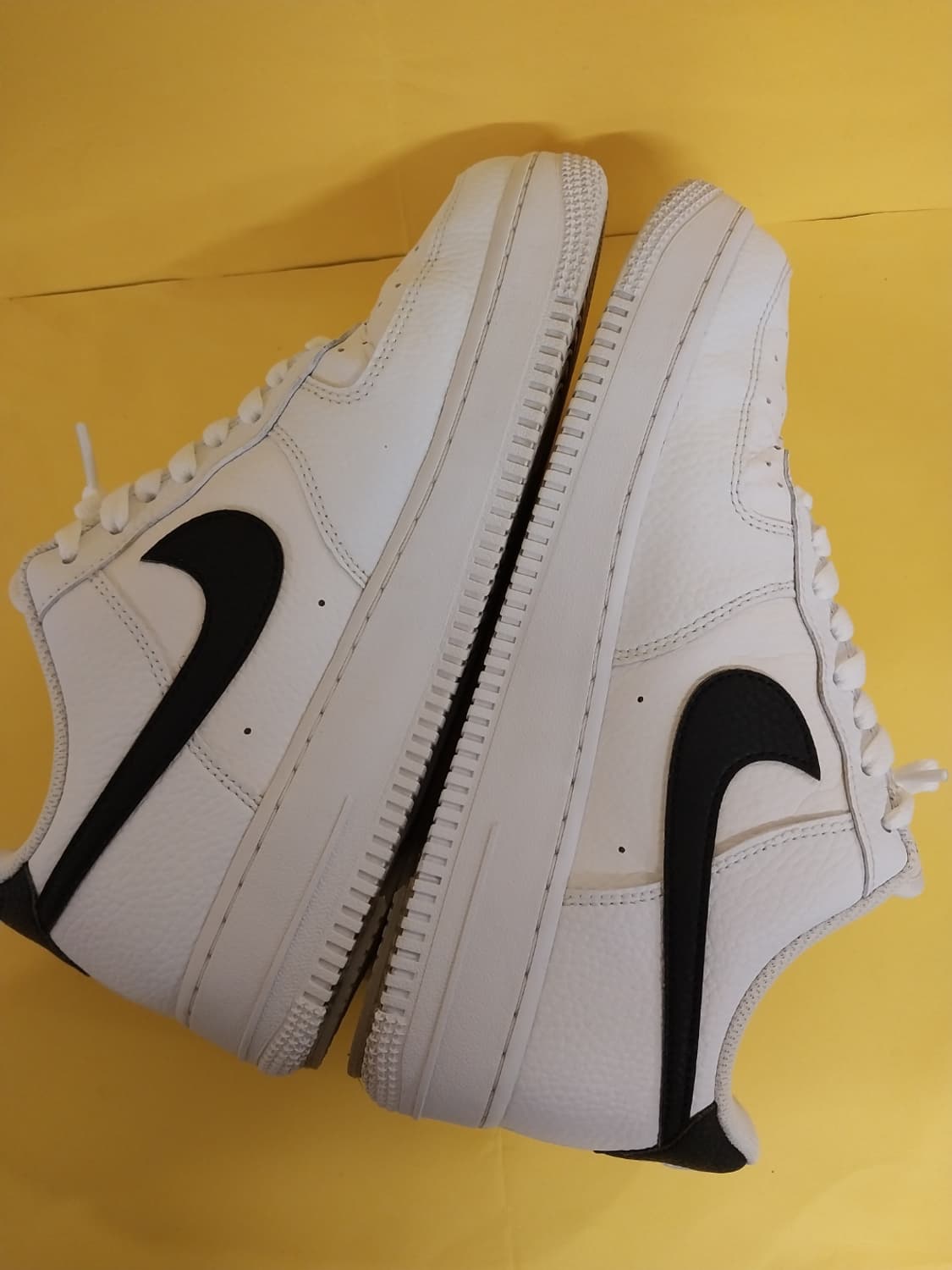 남성 나이키 에어포스1 07 화이트블랙 운동화 (265) 상품이미지7