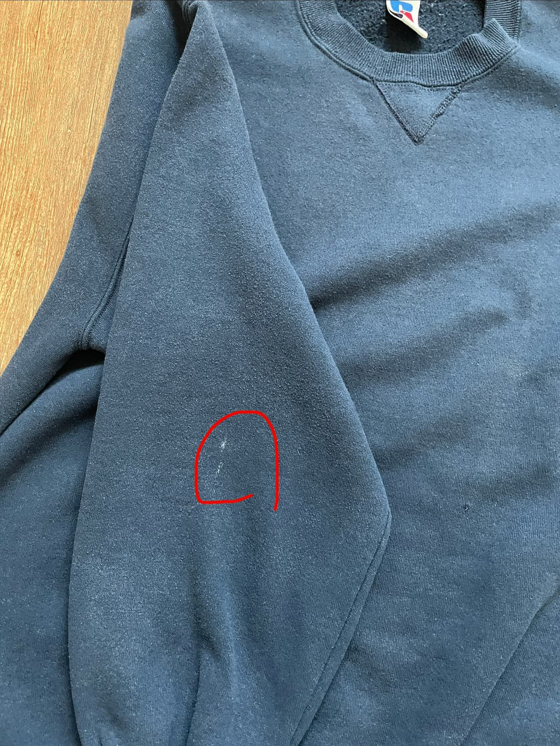 90s 러셀 애슬레틱 스웻셔츠 네이비 XL 미제🇺🇸 상품이미지4