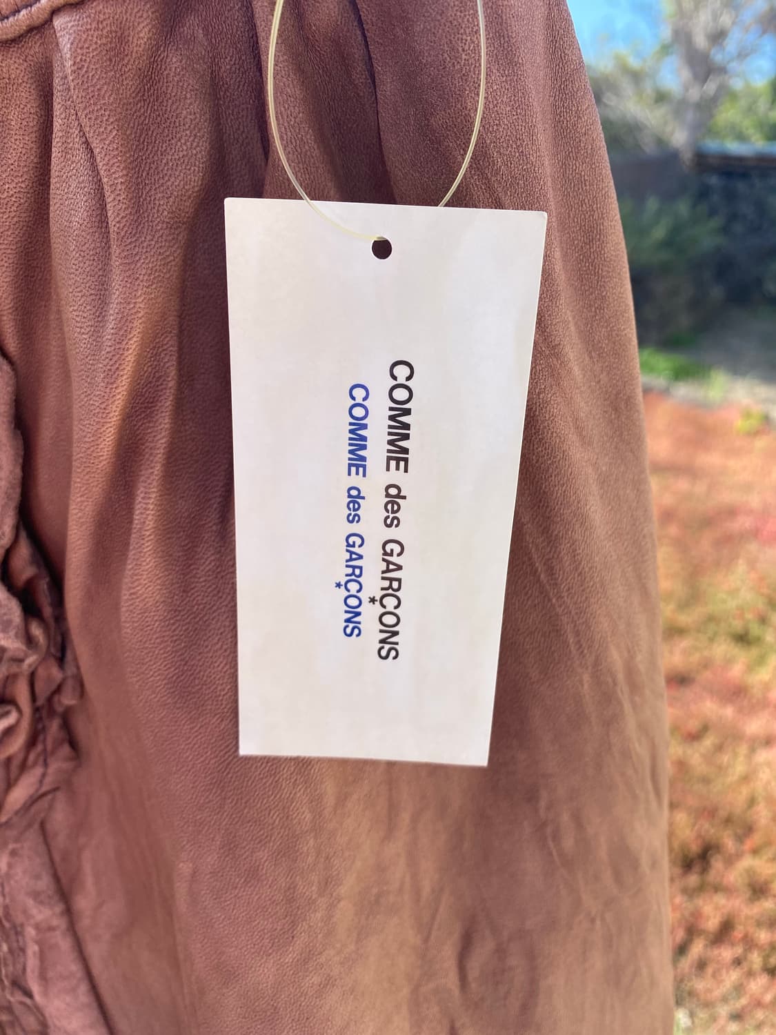 (M)꼼데가르송 가죽 스커트 상품이미지4