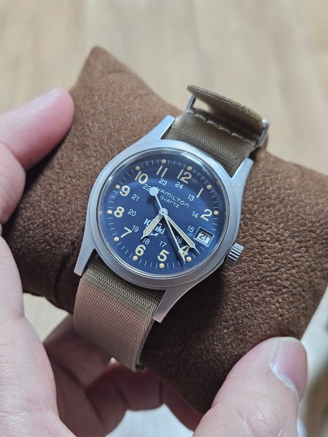 90s 해밀턴 9797 청판 필드워치 페노메 스트랩. 상품이미지1