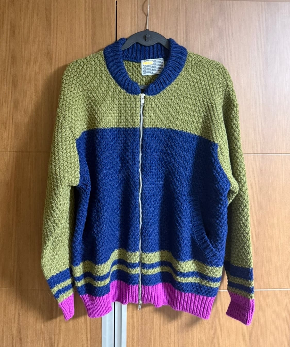 유스배스 집업 가디건 남녀공용 M - 새상품 상품이미지3