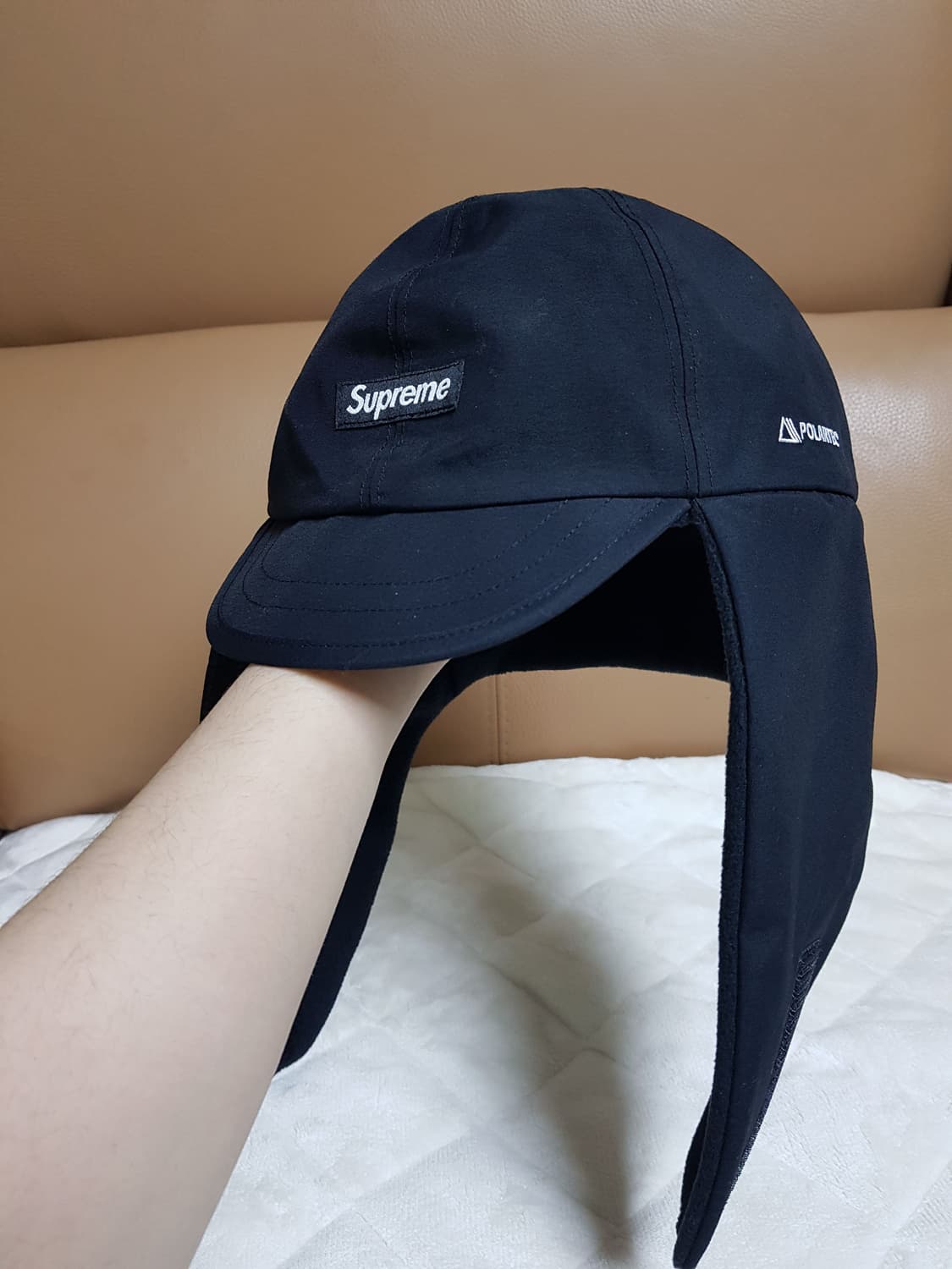 슈프림 고어텍스 이어플랩 캡 모자 블랙 23FW 상품이미지5