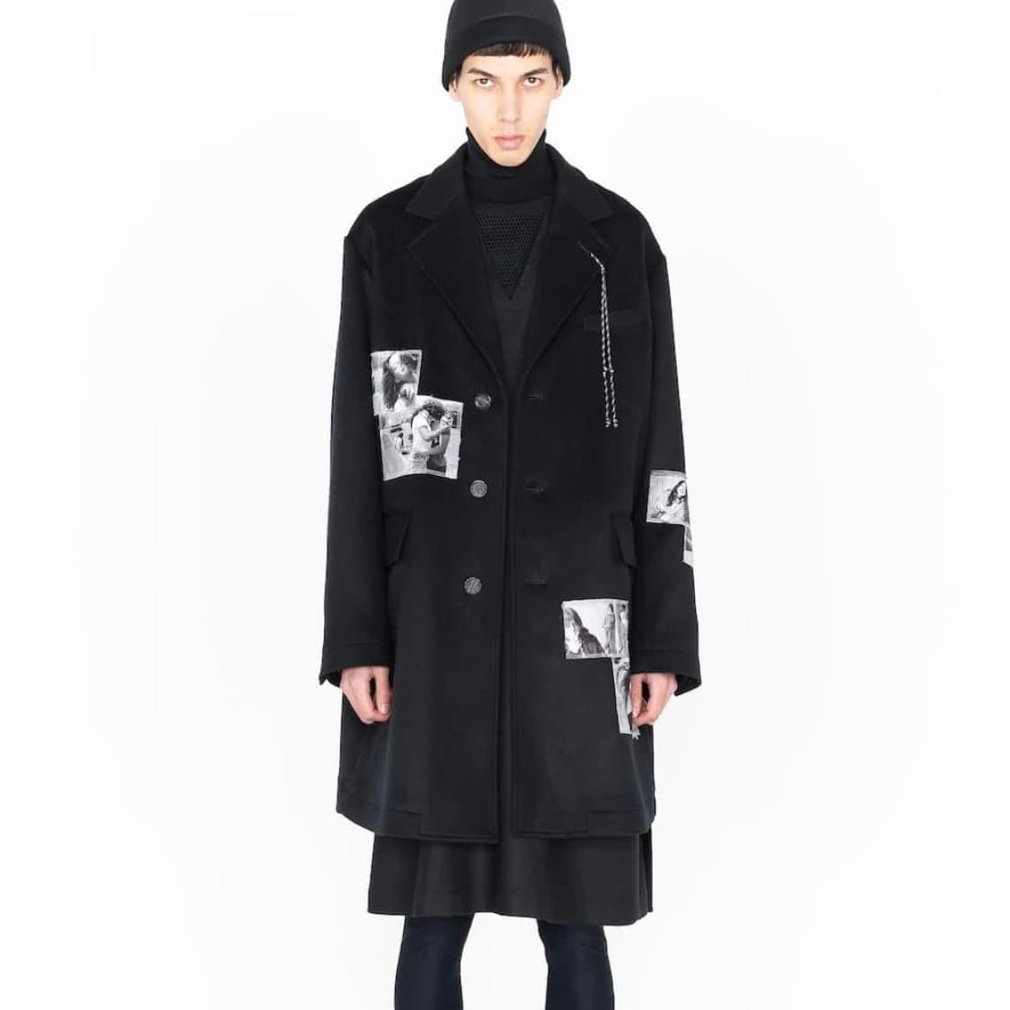 솔로이스트 24aw 패치워크 코트 상품이미지1