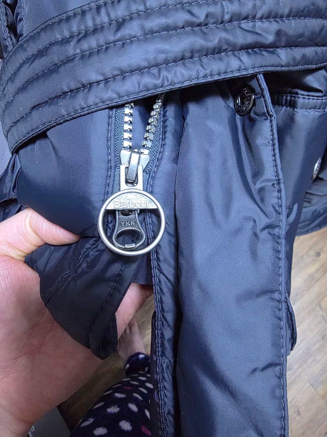 바버 패디드 자켓 M 네이비 상품이미지10