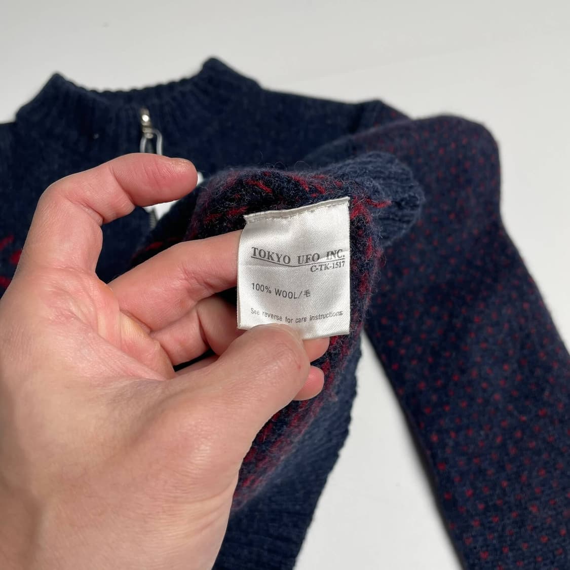 Cheviot 울 100 집업 니트 자켓  상품이미지6