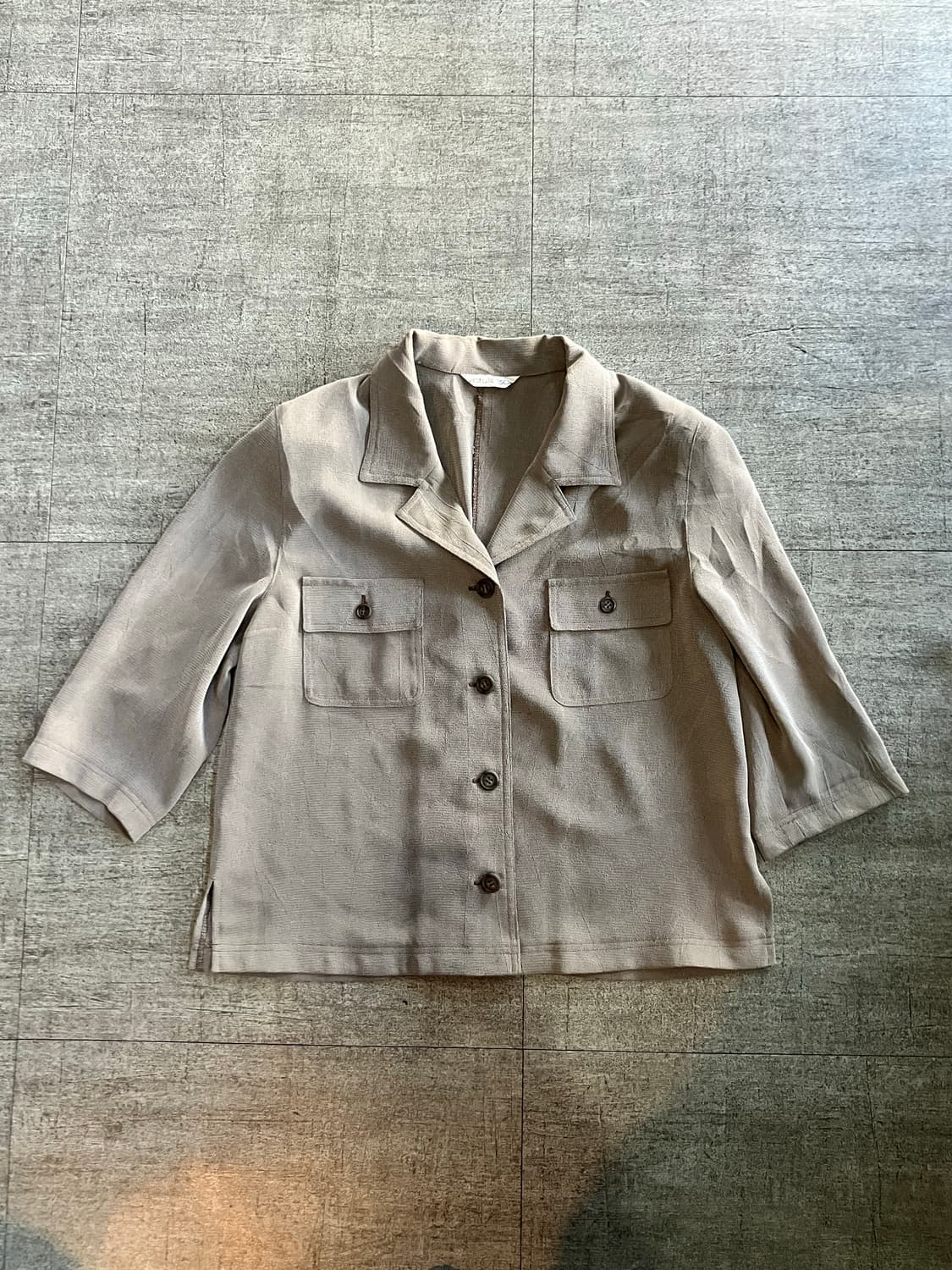 일본빈티지 Varutessa 하구미모리걸 보헤미안 투포켓자켓 상품이미지1