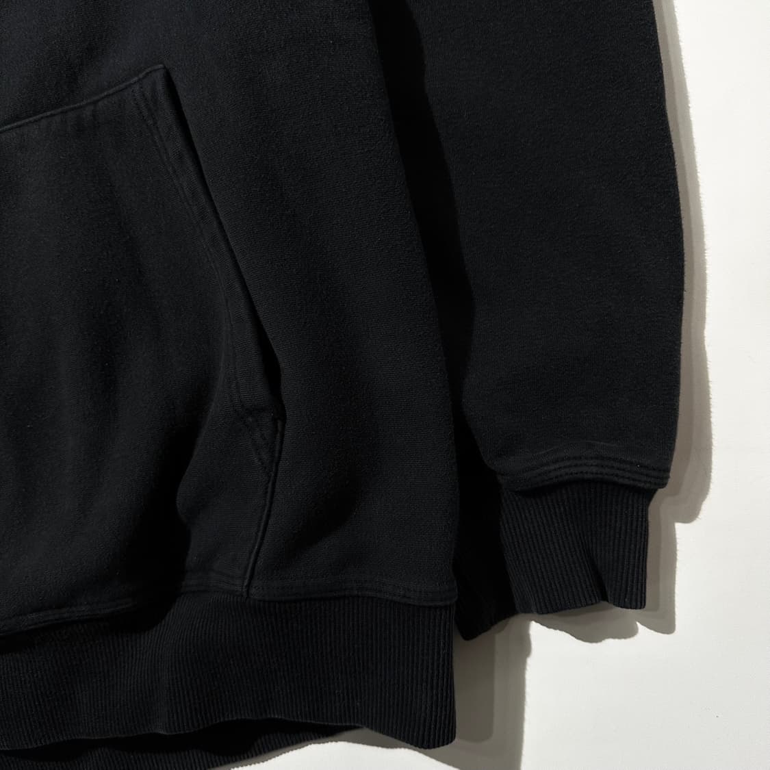 스투시 재팬 스탁로고 후드 블랙 상품이미지6