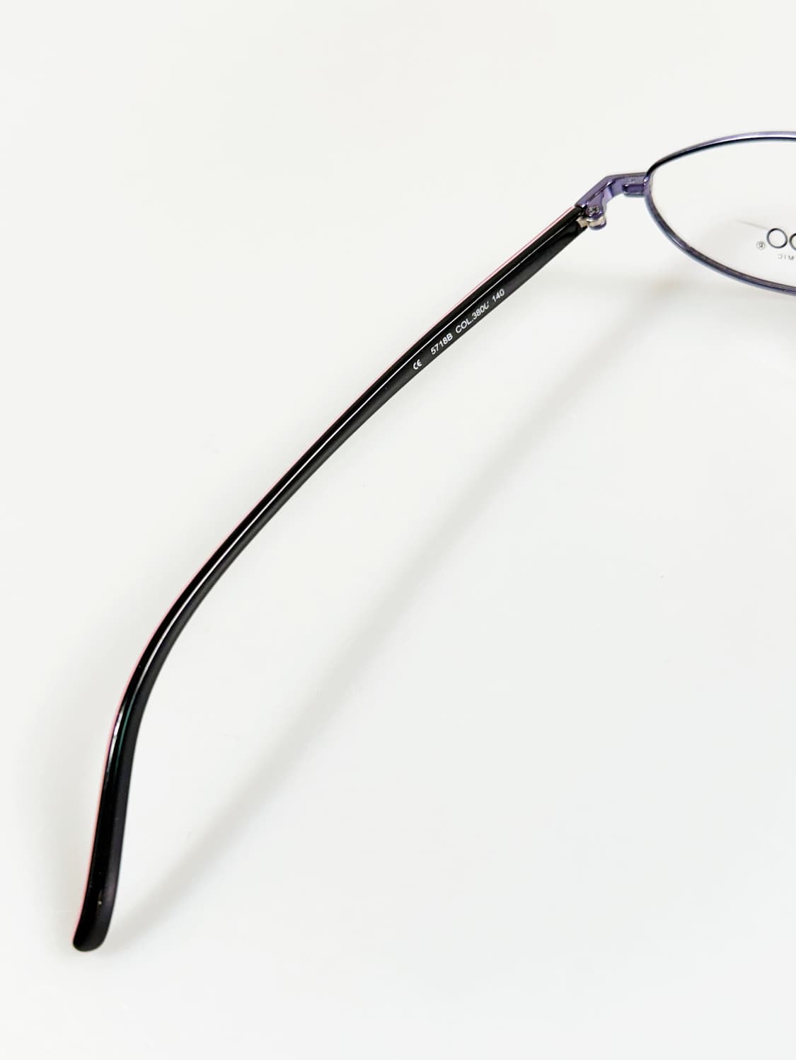 90s KALEIDO 슬림 스퀘어 블루 메탈 프레임 빈티지 안경 상품이미지7