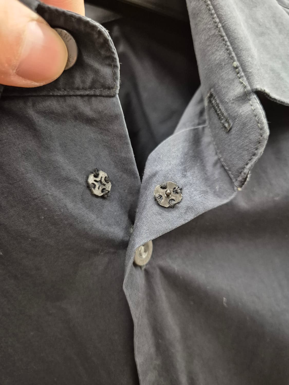 Armani Exchange 슬림핏 네이비 셔츠 S 상품이미지5