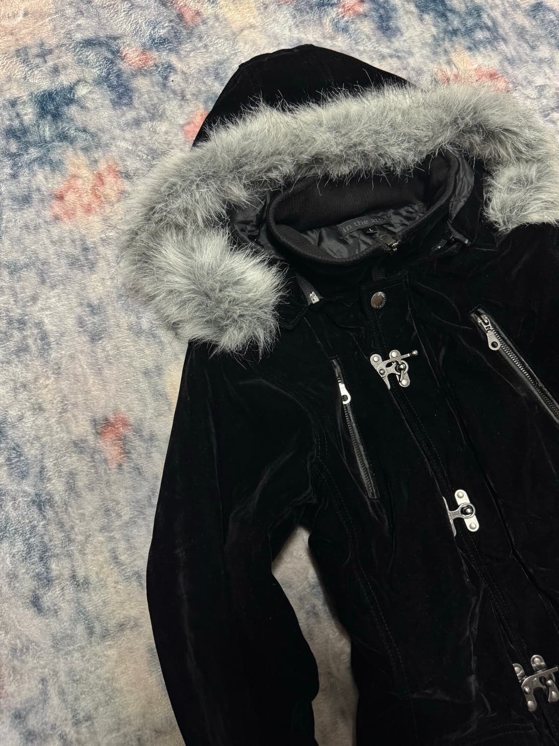 In the attic 00s velour trimming fur fir 상품이미지3