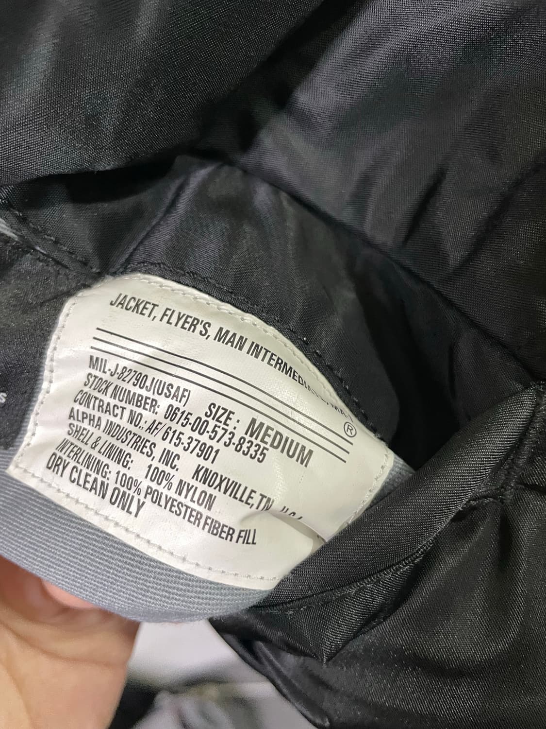 알파인더스트리 MA-1 블루종 봄버 자켓 100-105 상품이미지7