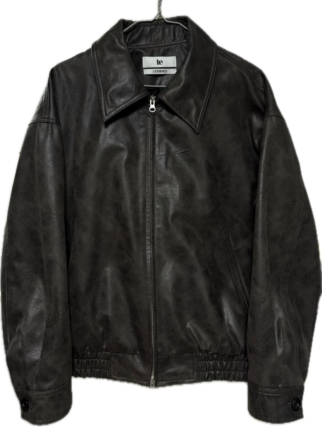 [Le] CRACK FAUX LEATHER BLOUSON JACKET 상품이미지5