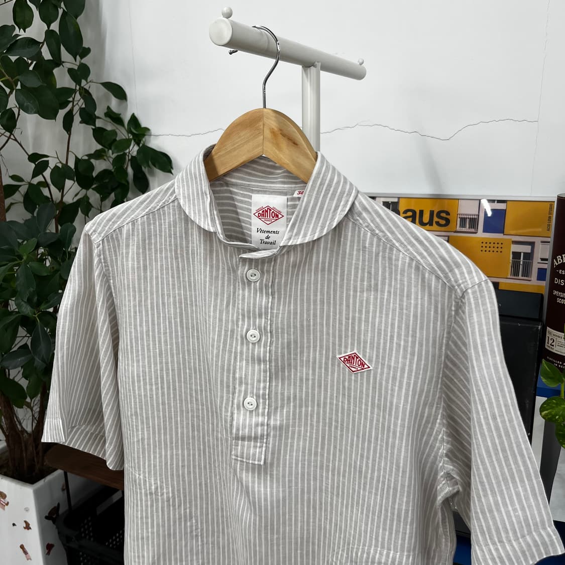 단톤 우먼 린넨 반팔 셔츠 34 상품이미지2